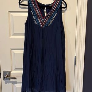 Luxology Navy Breezy Dress